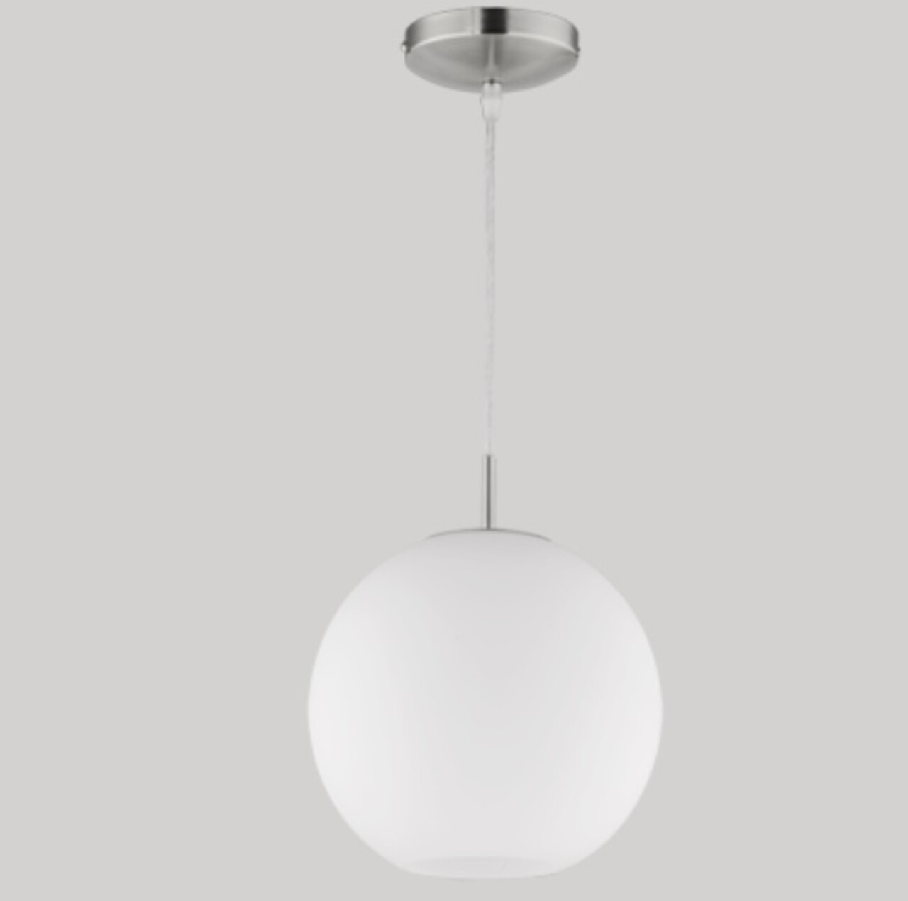 Lustra Moon, RL, 25x150 cm, 60W, 1x E27, metal, nichel mat/alb - imagine 3